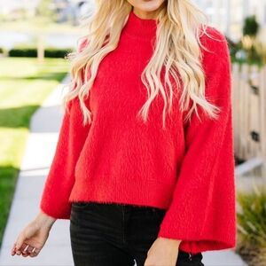 Love Riche red sweater size medium